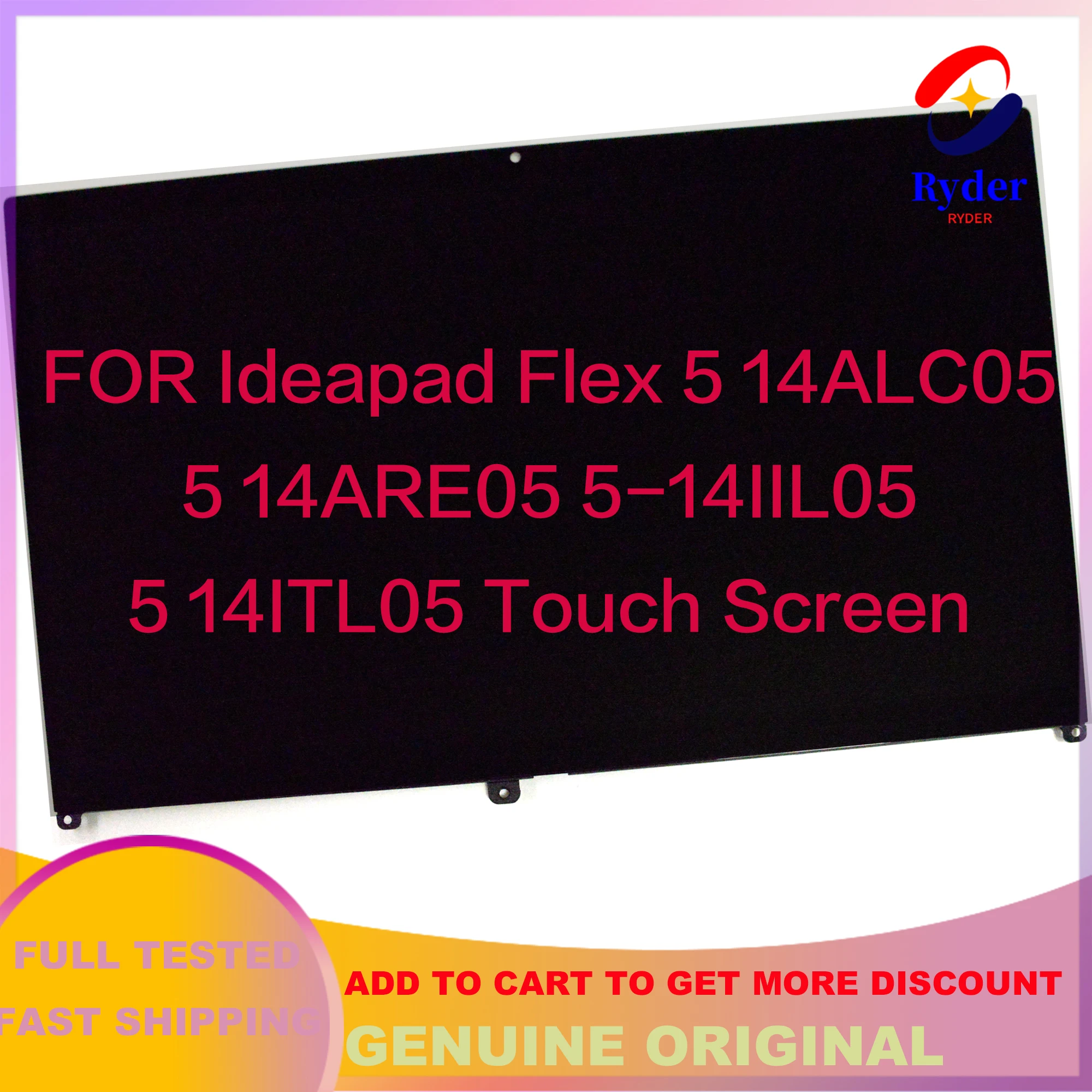 

For Lenovo Ideapad Flex 5 14ALC05 14ARE05 Flex 5-14IIL05 14ITL05 Laptop Display Touch Screen Replacement 5D10S39641 5D10S39642