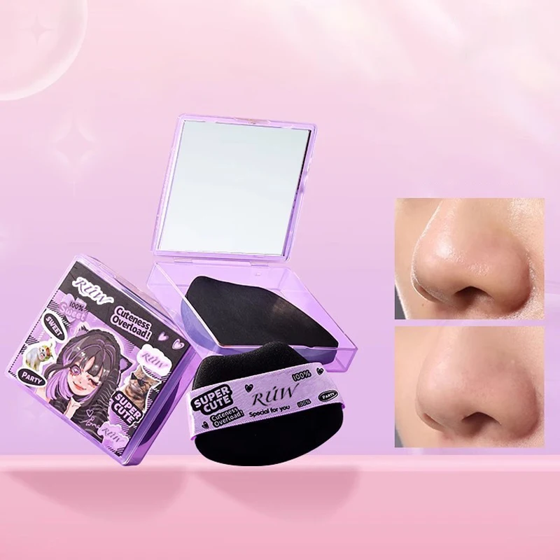 

100 Sheet Face Wipes Oil Control Oil-absorbing Paper Face Oil Blotting Paper Matting With Mirror Box Puff Face Cleaning Tool