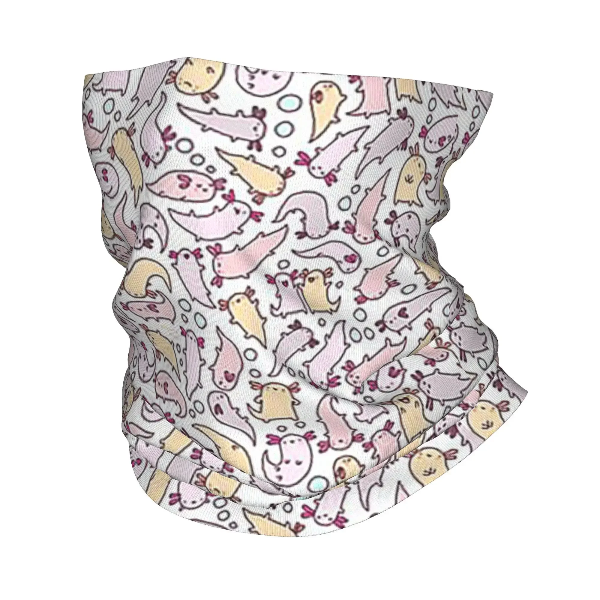 

Очаровательная бандана аксолотлей, шарф с принтом, многофункциональная маска для лица, велосипедная маска для мужчин, женщин, взрослых, ветрозащитная