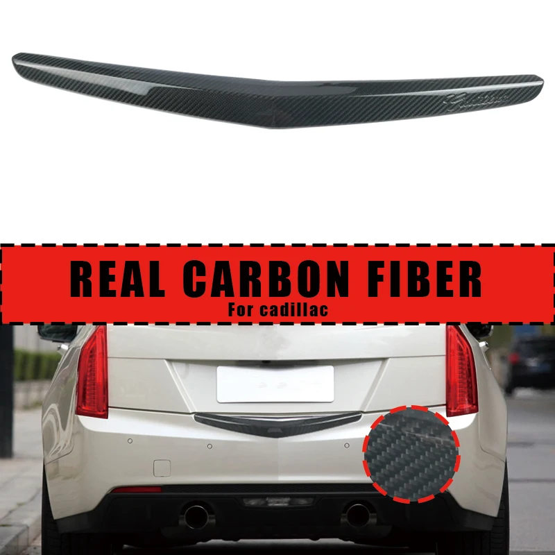 

Car exterior accessories are suitable for Cadillac ATS ATSL ATSV's true carbon fiber trunk decoration rear cover