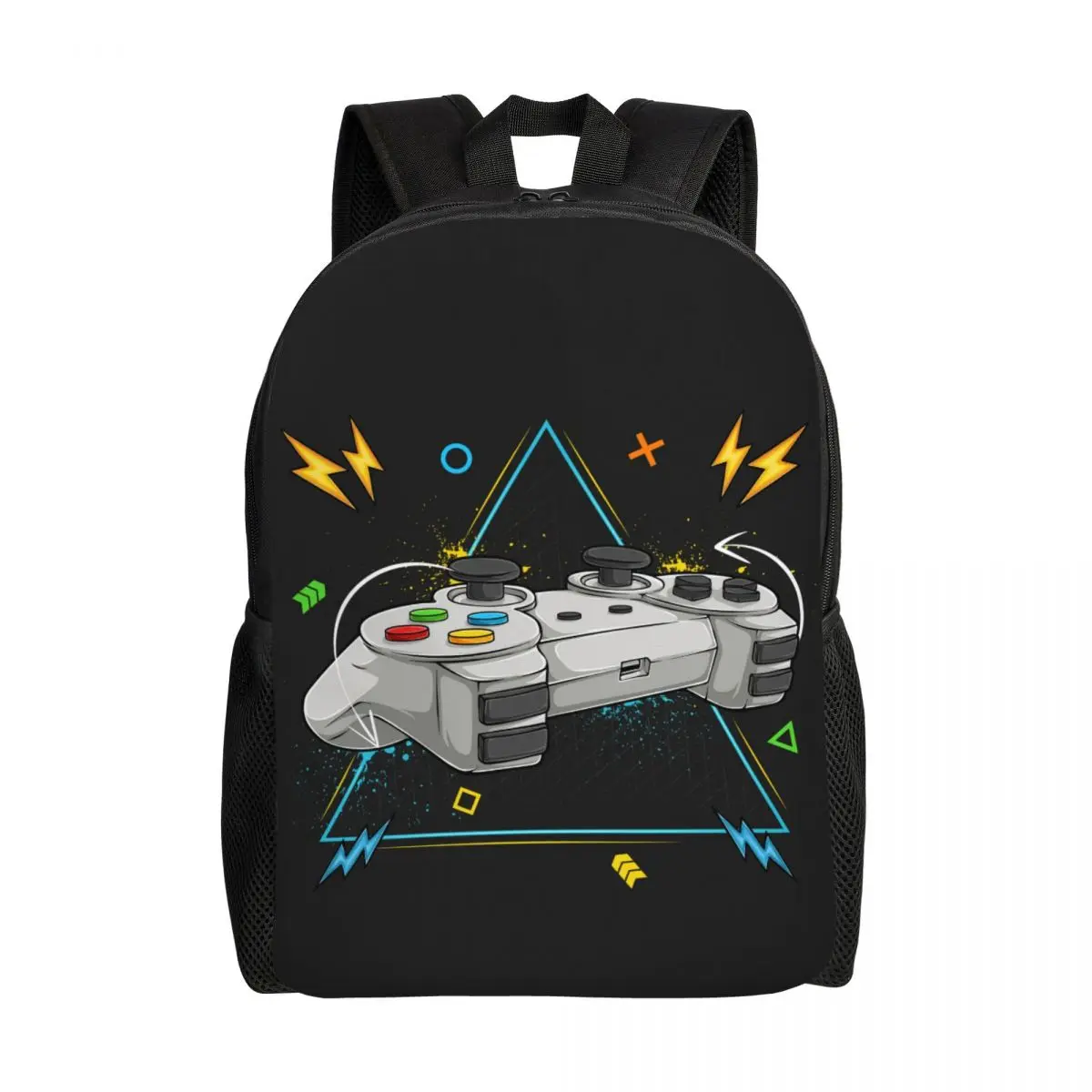 

Custom Gamer Gaming Controller Laptop Backpack Women Men Casual Bookbag for College School Student Video Game Lover Gift Bags