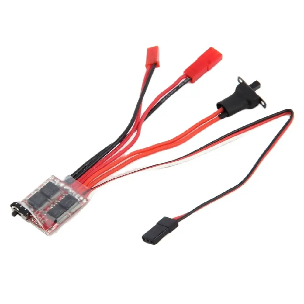 

20A Bustophedon ESC Brushed Speed Controller For SCX24 RC Car Truck 1/16 1/18 1/24 Boat