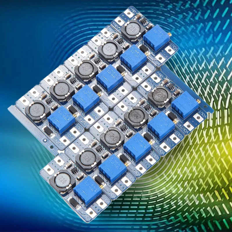 10 pièces DC-DC Boost Tech pipeline Boost conseil entrée 3V/5V pour Boost 5V/9V/12V/24V Réglable multifonction questionTech Durable