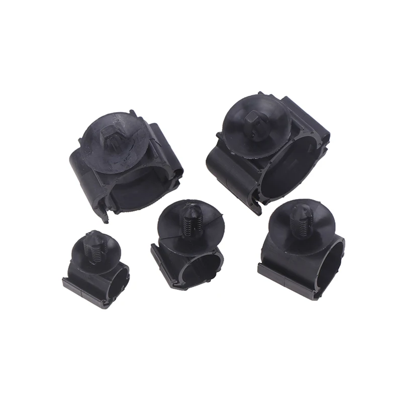 5Pcs Automobile Fixing Clip Corrugated Pipe Buckle Line Rubber Aircraft Nose Bayonet For Car Connector Wiring Harness