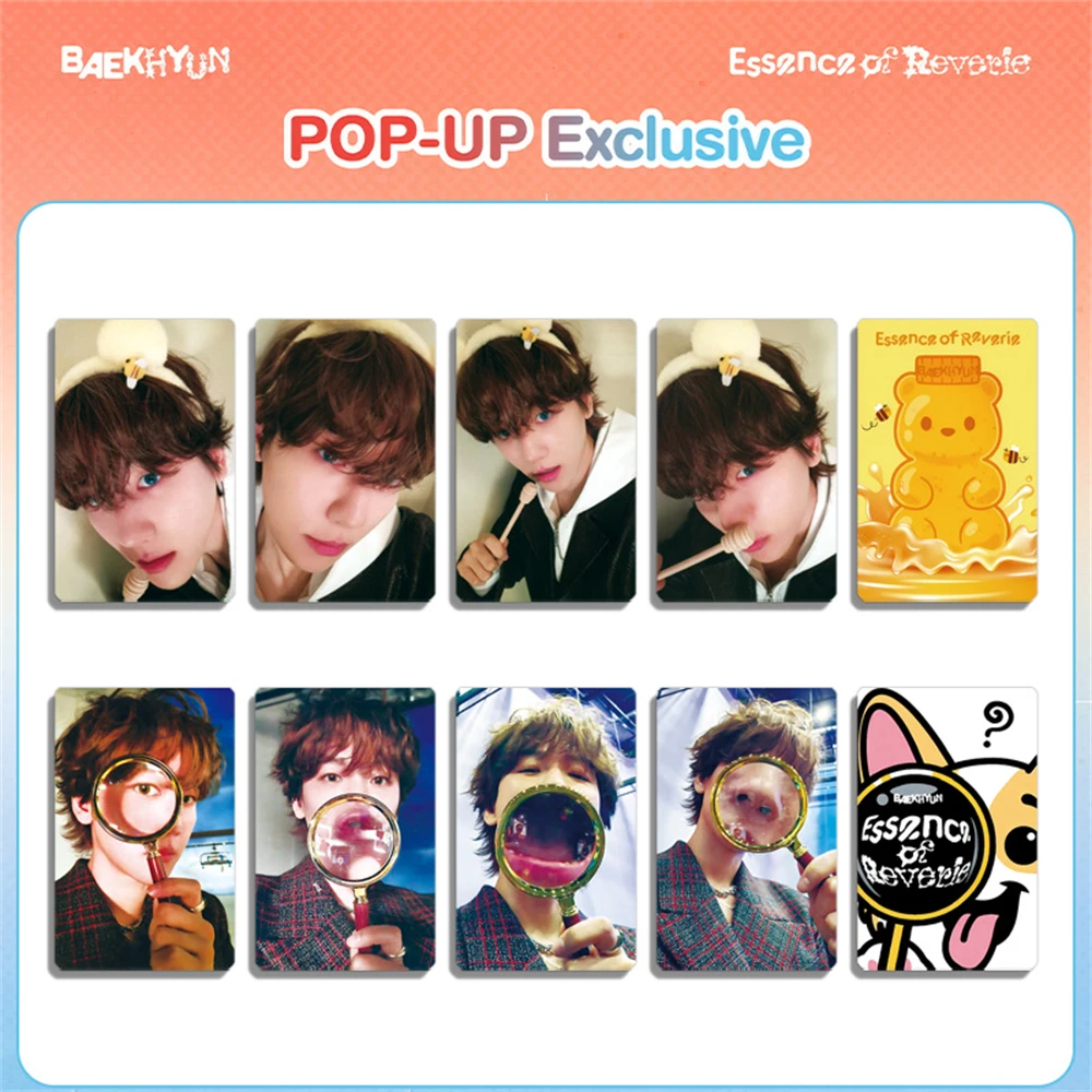 

4 шт./компл. KPOP BAEK HYUN Essence Of Reverie альбом фотокарточка POP-UP бумага двусторонняя открытка BAEKHYUN ломо-карты фанаты собирать подарок