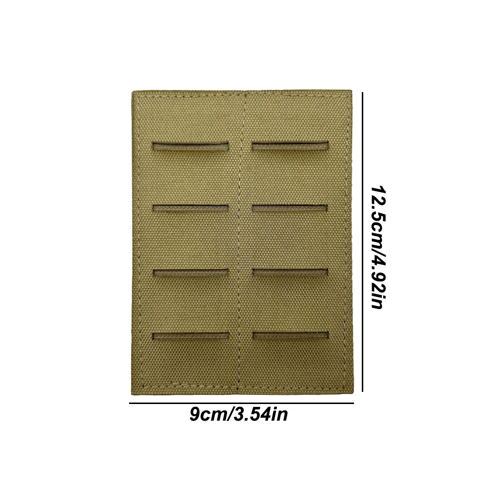 Taktisches 2-Reihiges Klettverschluss-Panel mit Molle-Adapter-Einsatz für Modulare Aufbewahrung EDC-Taschen Rucksack Jagdzubehör – Detail 2