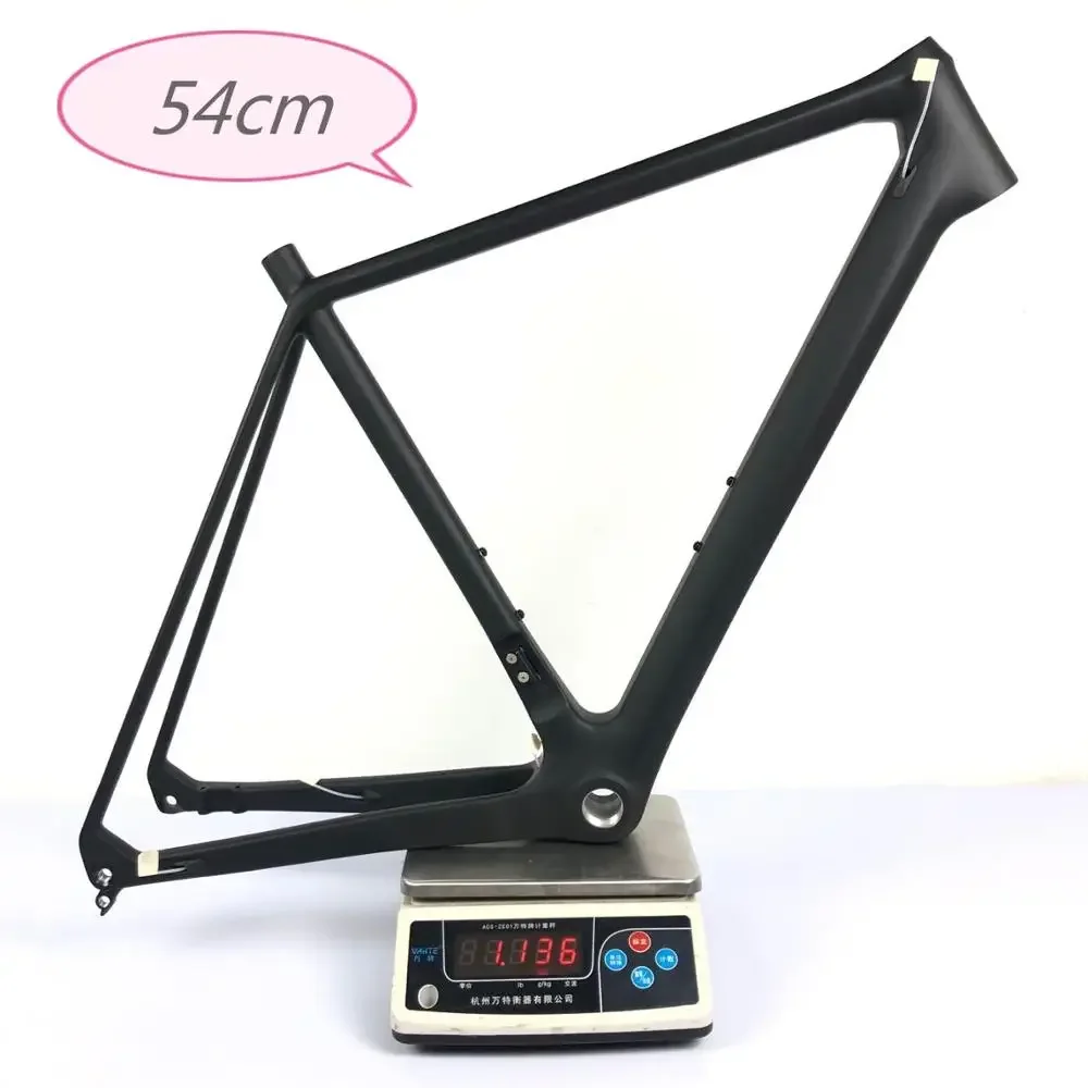 M5 unmarked all black carbon fiber mountain bike frame bucket axle version XC off-road bike frame unisex