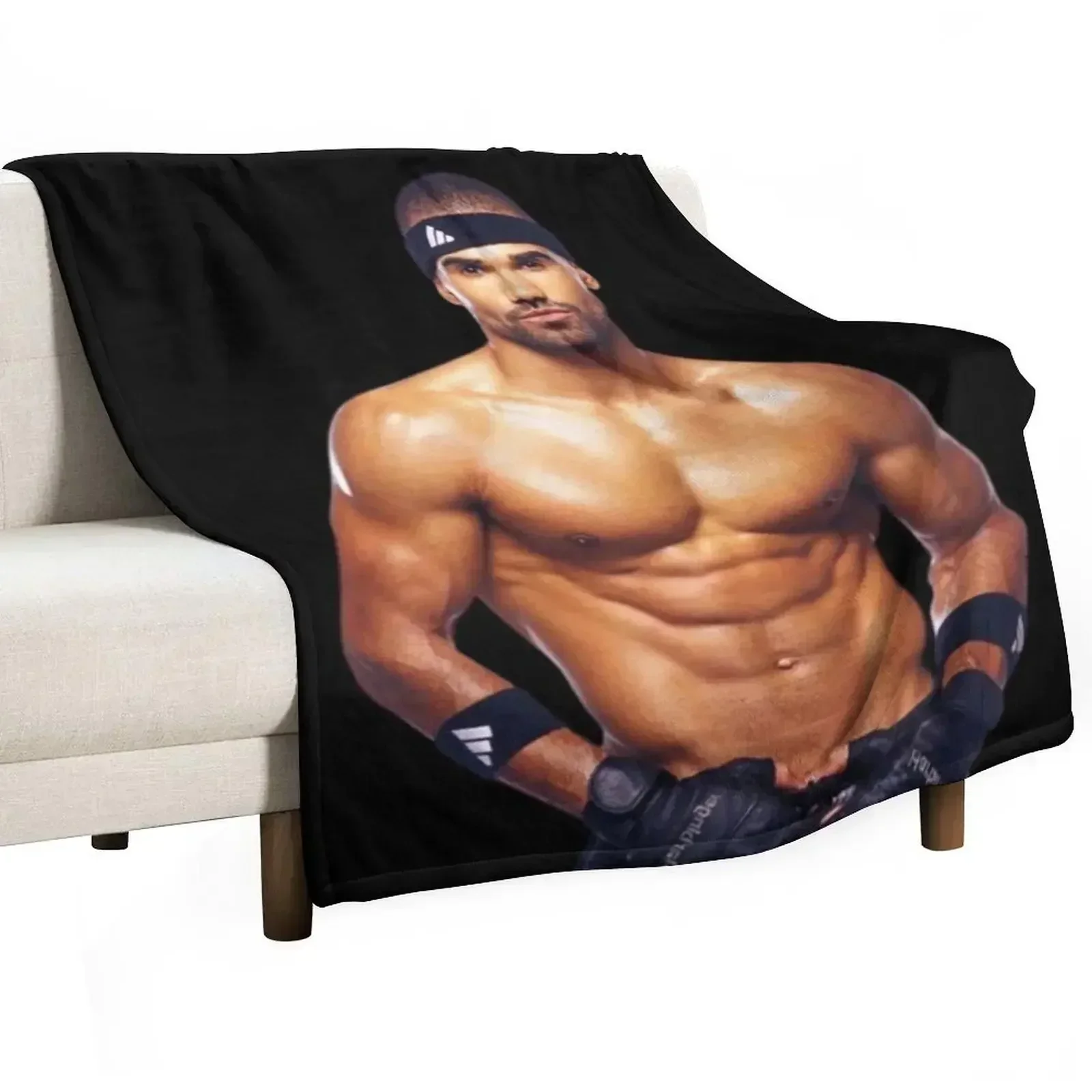 Shemar Moore Throw Blanket Decorative Beds warm winter christmas decoration Blankets