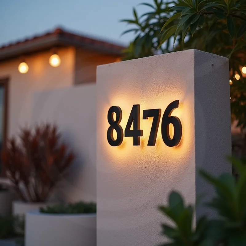 Custom 3D LED Illuminated Metal Letters Sign Backlit For Business Storefront Outdoor Waterproof Light Up Advertising Signage