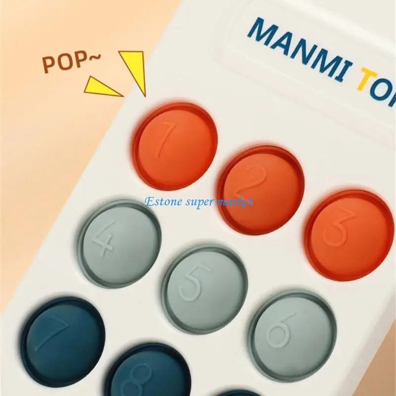 

090B Children Sensory Activity Phone Calming Toy for Stress Relief and Anxiety Novelty Silicone Phone Gadget Bubble Press