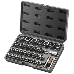 SucceBuy 29PCs Bolt Extractor Set Bolt and Nut Remover Set 6mm to 10mm 13/32