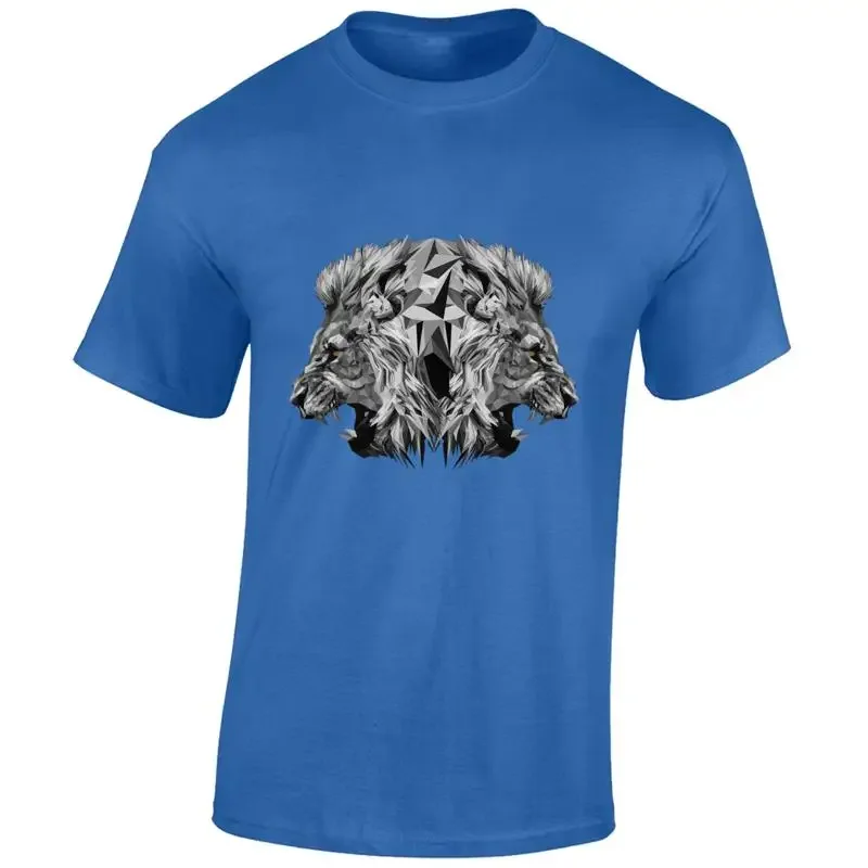 LIONS STARE MENS T SHIRT COOL ANIMAL KING OF THE JUNGLE DESIGN FASHION TOP NEW