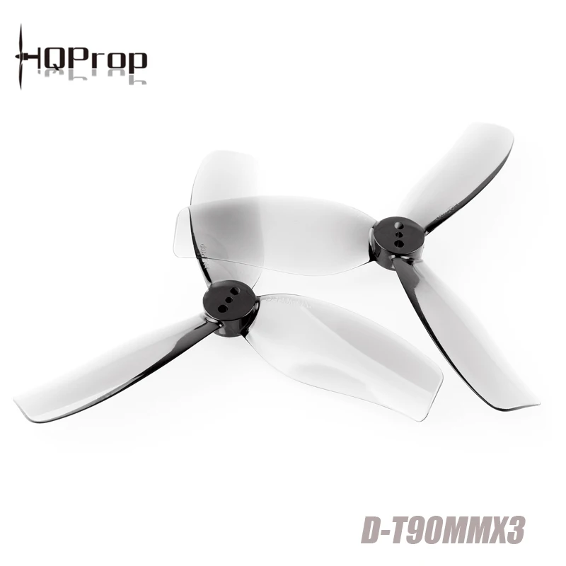 8 пар HQPROP DT90mmx3 D90/T90, Диафрагма 1,5 мм/5 мм, 3,5 дюйма, три Лопасти пропеллера, используется для RC DIY FPV гоночного дрона