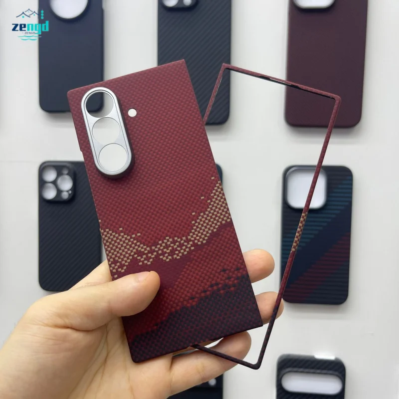

Для Samsung Galaxy Z Fold7 Магнитный чехол из арамидного волокна — тонкий противоударный бронезащитный кожух, долговечность военного класса