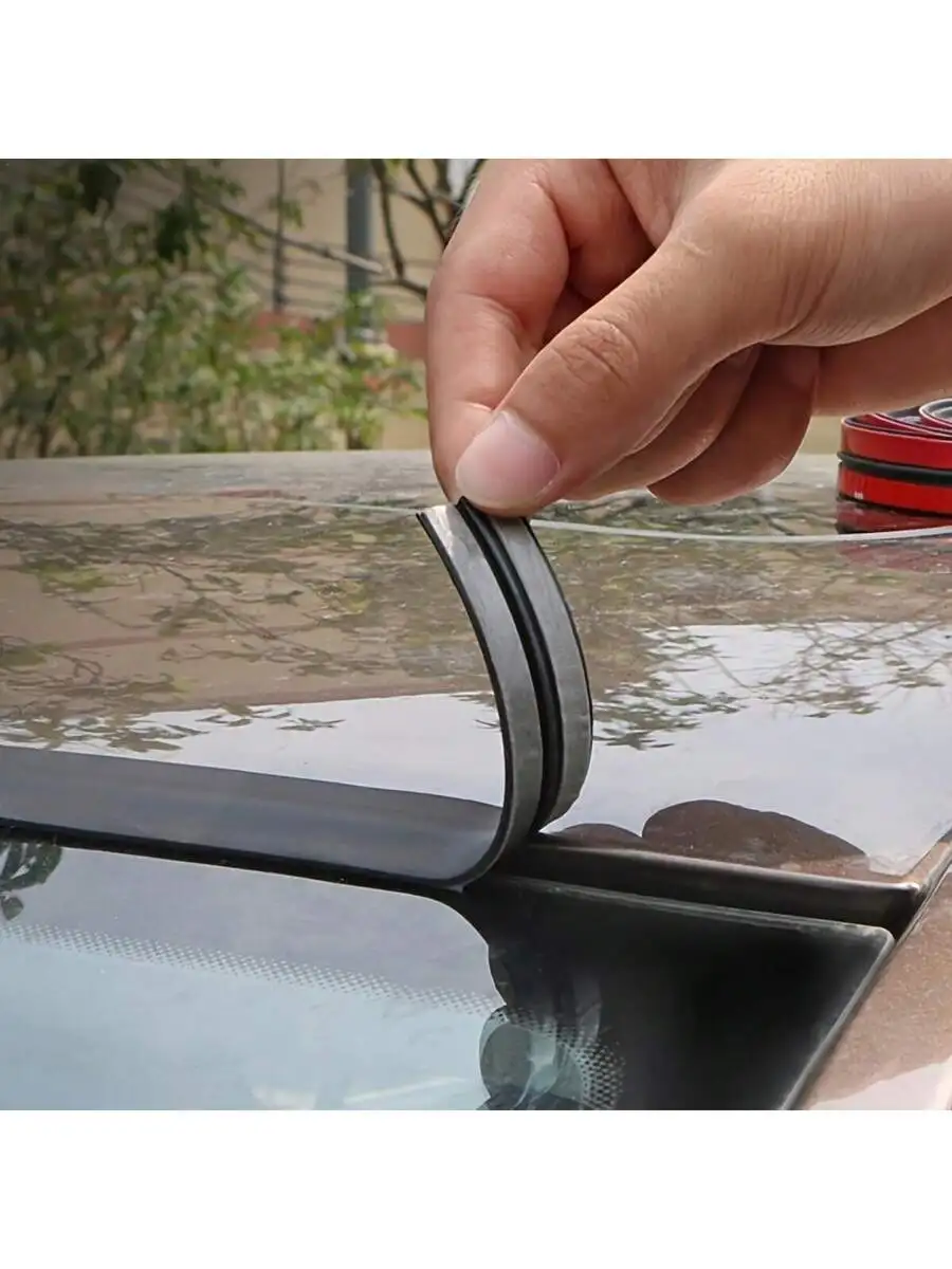 1pc/2pcs Universal Car Roof Seal Strip, Length 200cm/78.74 Inches, Suitable For Windshield, Rubber Material, Waterproof And
