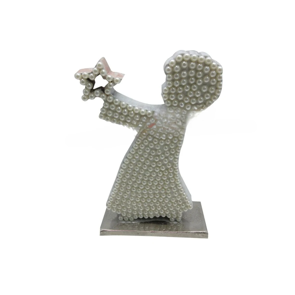 Angel Design Shiny Pearl Desktop Statue Home Living Room Office Desktop Decoration