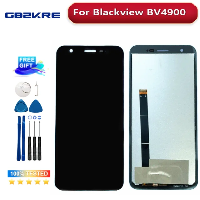 Nowy oryginał dla Blackview BV4900 BV5100 Pro BV4900PRO LCD i ekran dotykowy Digitizer moduł ekranu wyświetlacza akcesoria montaż