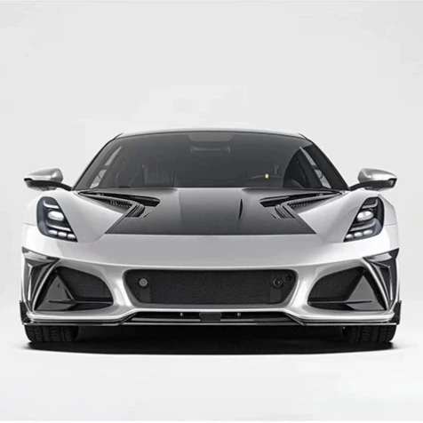 For Lotus Emira Upgrade PK Style Dry Carbon Fiber Body Kit Side Skirt of Front Shovel Cover air Knife Diffuser