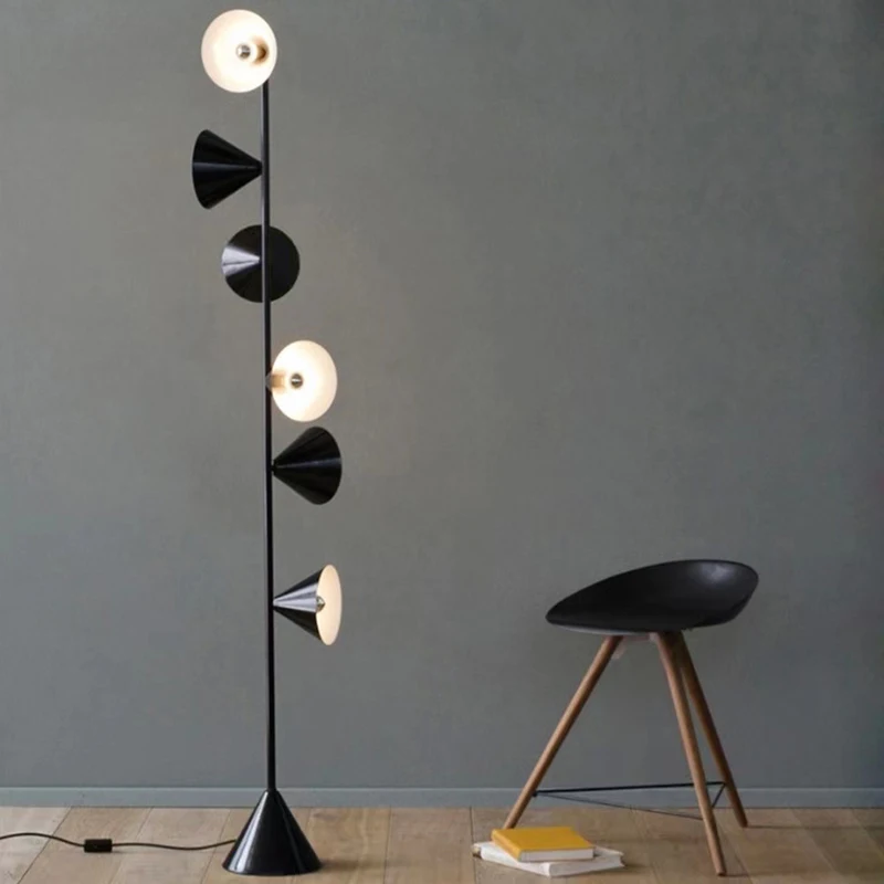 

Floor lamp in living room Modern simple light luxury sofa Nordic art vertical table lamp Decorative design atmosphere floor lamp