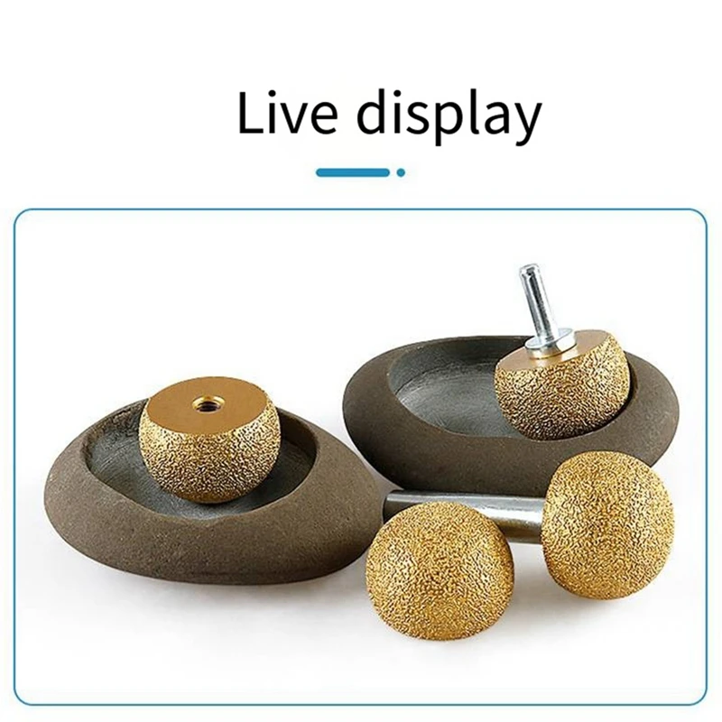 Brazing Diamond Mushroom Polishing Cone Pebble Cobblestone Marble Abrasive Tools Inner Circle Flower Pot Arc Grind