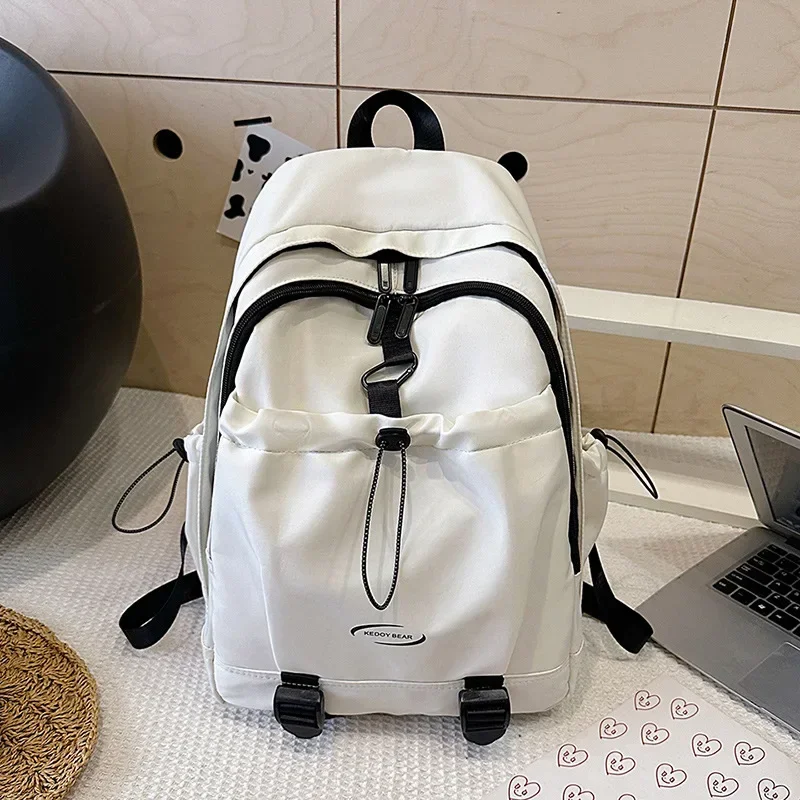 2024 New Listed Female College Student Backpack Hiking Hiking Bag Versatile High Value Backpack Junior High School High School