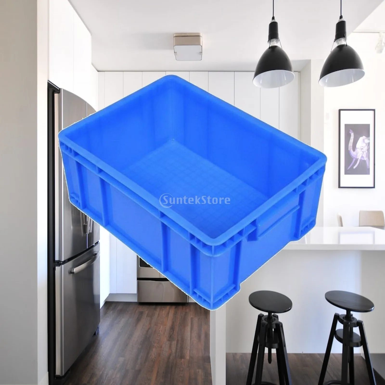Heavy Duty Industrial Storage Crate HDPE Plastic Tote Box Stackable Container for Warehouse Factory Logistics Parts Tools