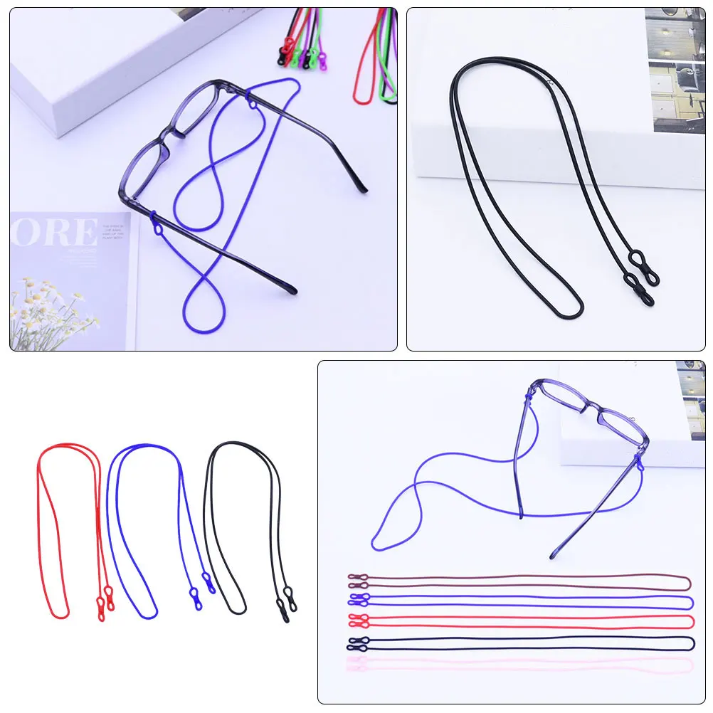 

3 Pcs Glasses Rope Holder Ropes Straps for Kids Eye Neck Cord Silicone Lanyards
