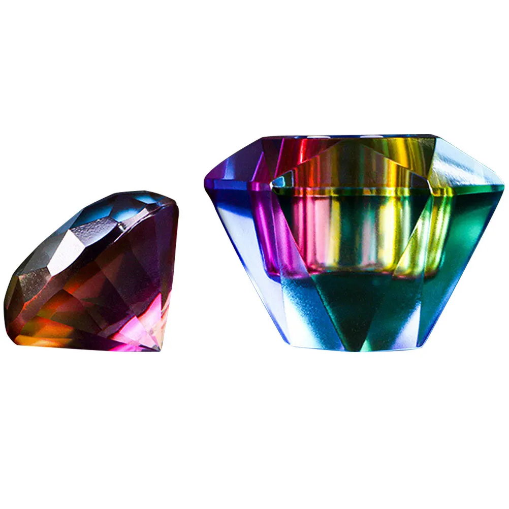 Octagonal Glass Nail Art Cup Stylish Dappen Dish with Lid Large Capacity Monomer Holder for Acrylic Nails Dappen Dish