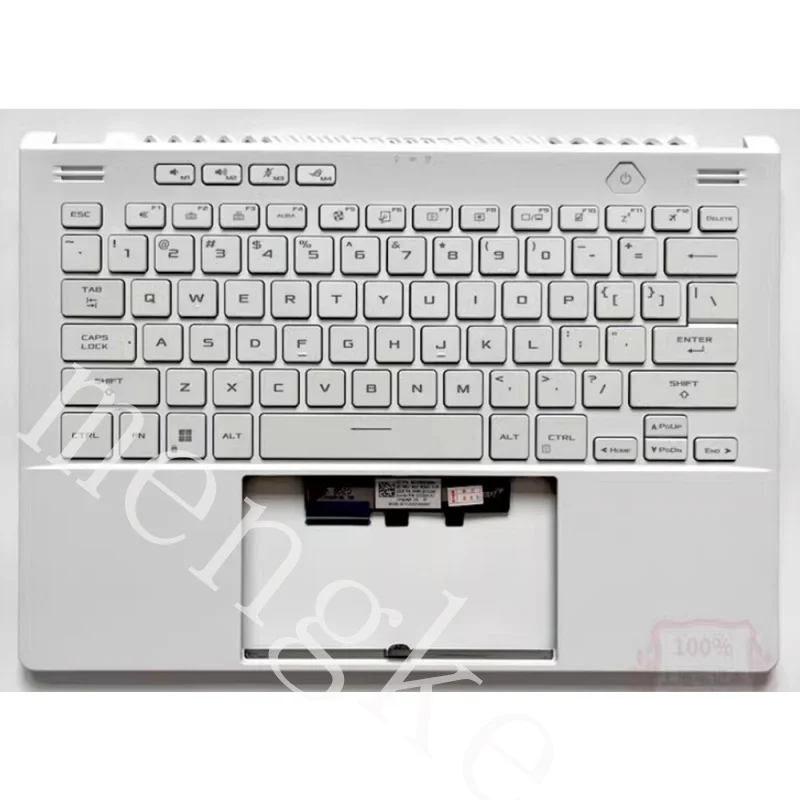 

A For Asus ROG Zephyrus GA402R G14 2022 Laptop Keyboard Palmrest Upper Case White