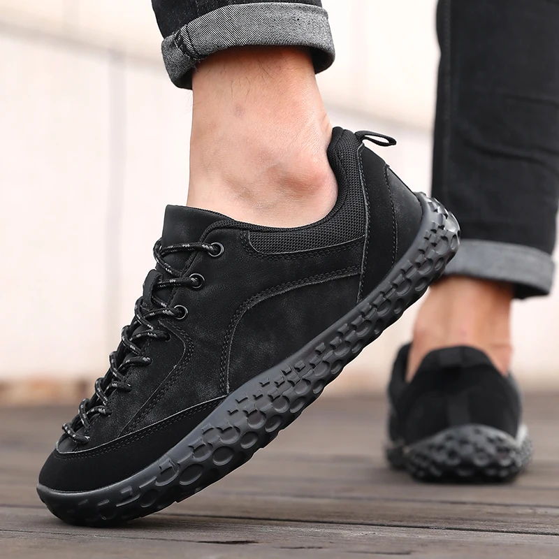 Outdoor Herren Casual Sneakers Minimalistische Breitzehen-Barfußschuhe Leichte Zero-Sole-Wanderschuhe Paar-Kletterschuhe – Detail 16