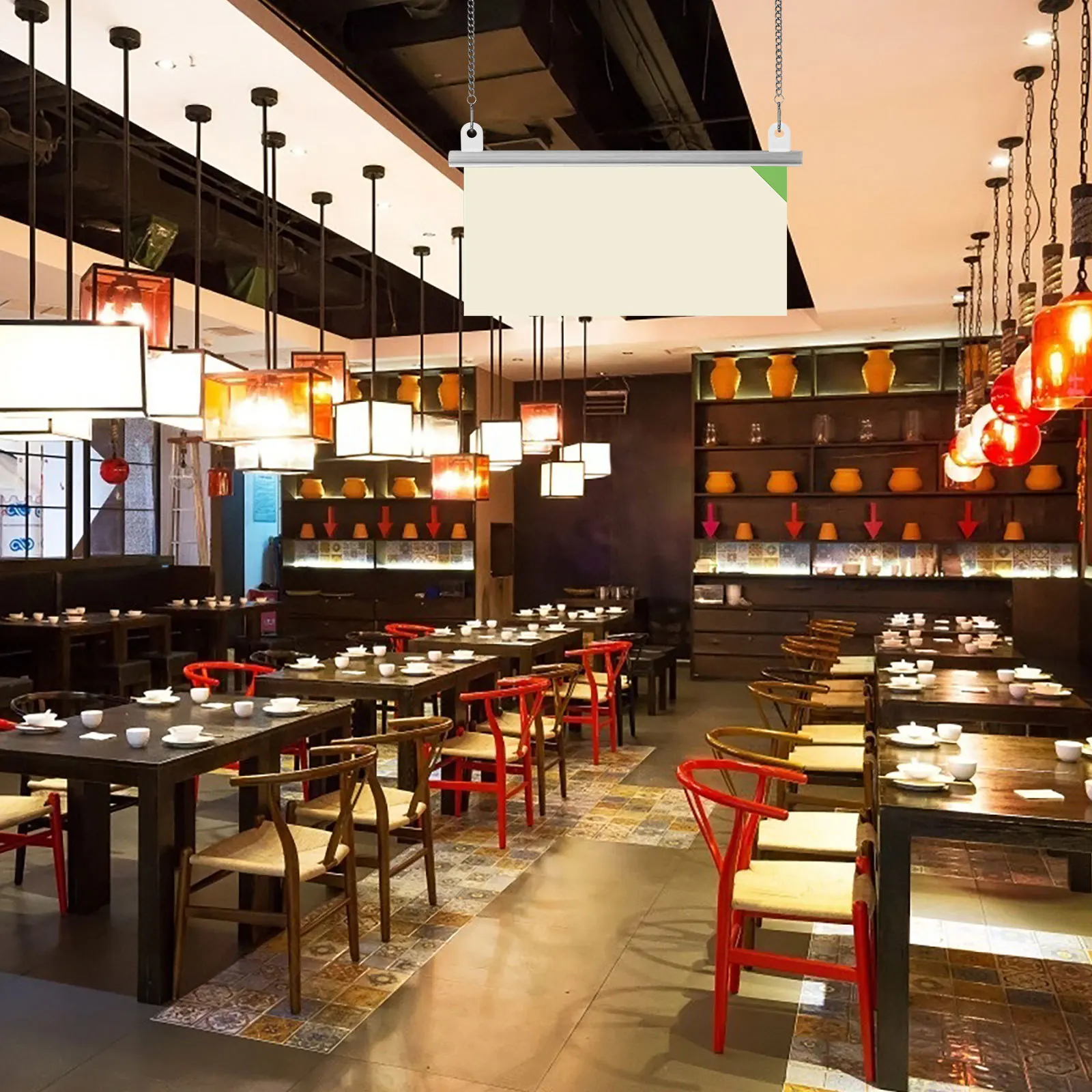 

100Pcs ABS Banner Hanger Easy Installation Ceiling Hangers Advertising Banners Accessories Banner Hanger for Hanging