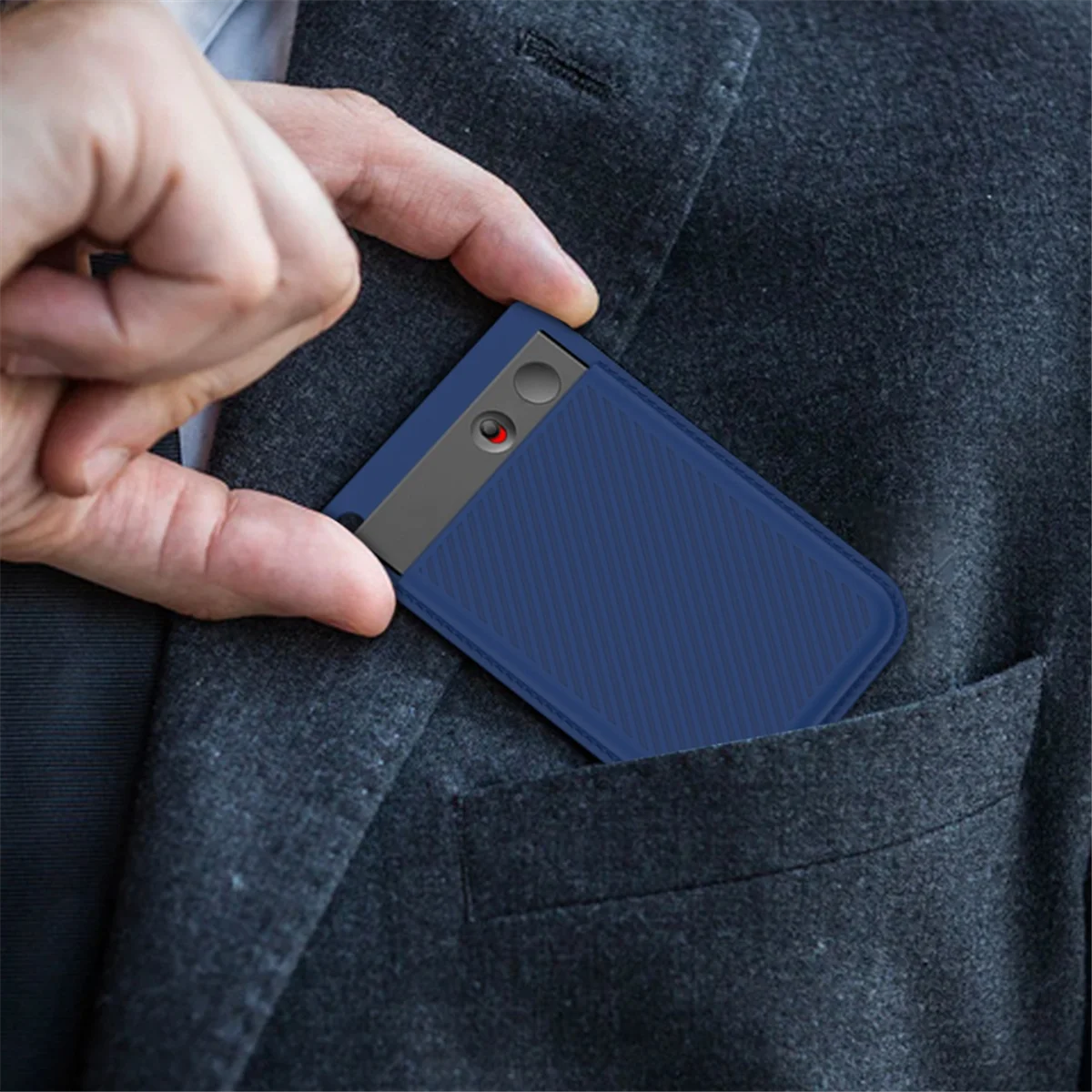 حافظة واقية من السيليكون A07I لجهاز PLAUD Note AI Voice Recorder غطاء ناعم مقاوم للصدمات ومضاد للخدش باللون الأسود #5