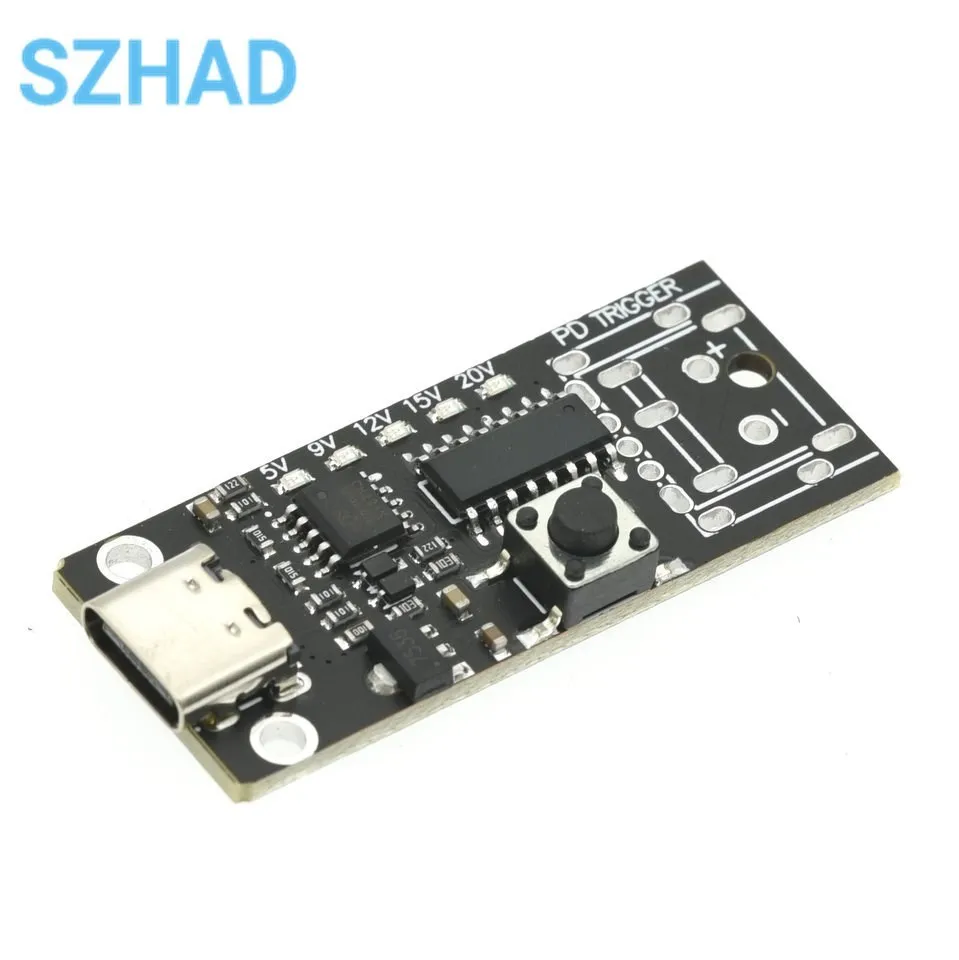 USB-C Fast Charge Trigger Board Module PD/QC Decoy Board Fast Charge USB Type-c High Speed Charger Power Delivery Boost Module