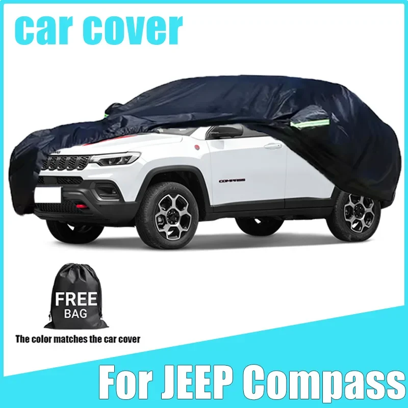 

All-Season Car Cover for JEEP Compass - Outdoor Full Protection, Waterproof Dustproof Heat-Resistant Car Accessories