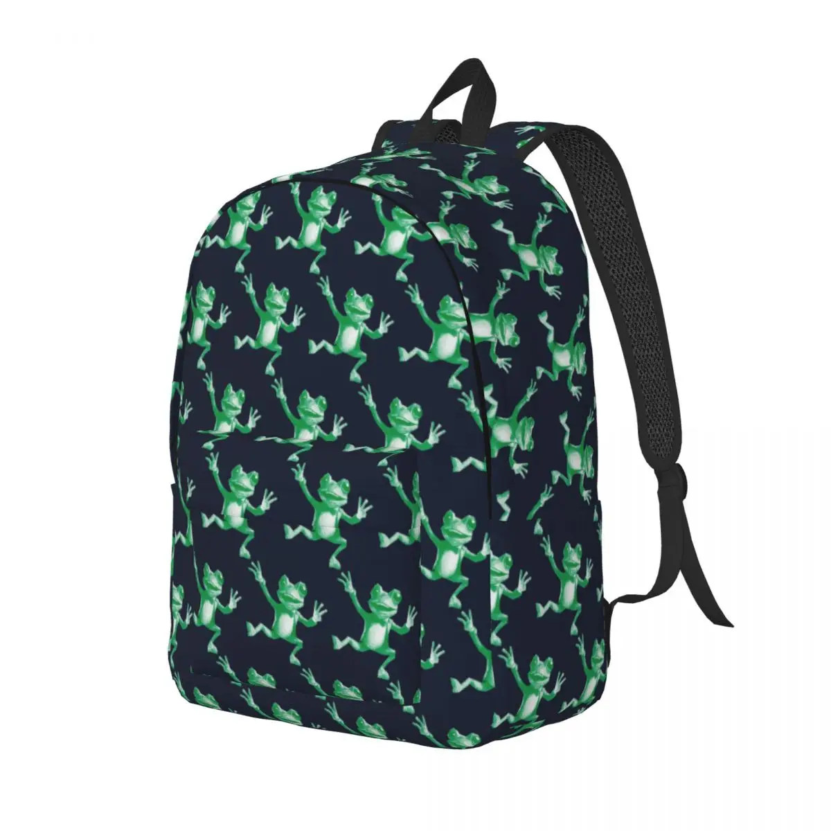 

Groovy Dancing Frog Student Backpack School Bag Hiking Travel Daypack for Boys Girls Fashion Bookbag Shoulder Bags