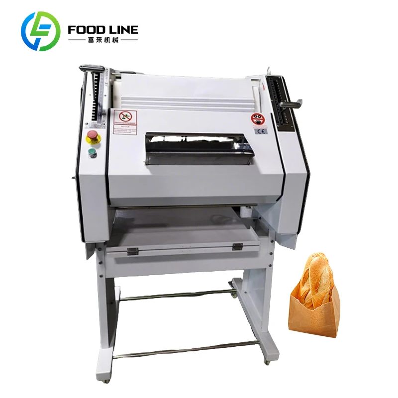 Automatic Bakery Dough Rolling and Shaping Machine for Long French Bread Baguette Moulder