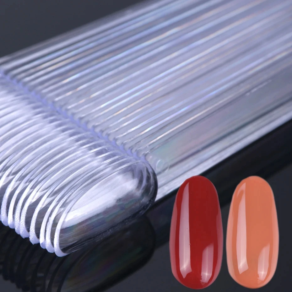 

Прозрачные Натуральные Черные Накладные Типсы для дизайна ногтей дисплей Овальный веер стильная подставка для ногтей для полировки Типсы инструменты для практики маникюра