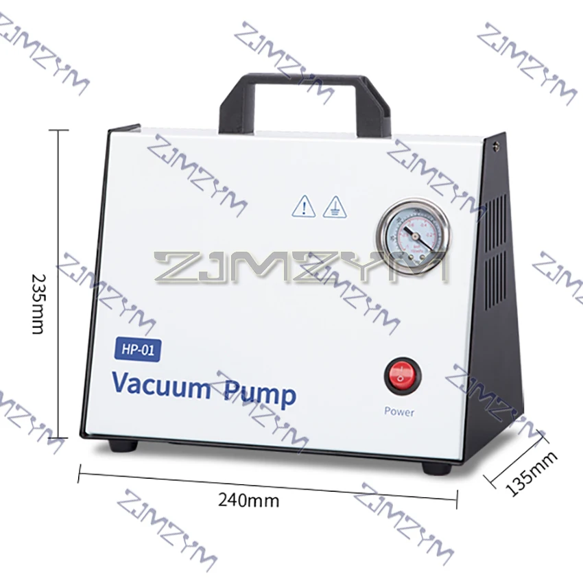 15L/min Oil-Free Diaphragm Vacuum Pump Positive and Negative Pressure Small Electric Suction Pump
