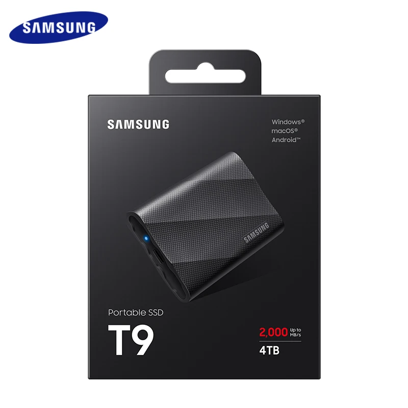 Original SAMSUNG PSSD T9 USB3.2 Type-C Solid State Drive 1TB 2TB 4TB Portable Hard Disk External Hard Disk SSD for iPhone 15