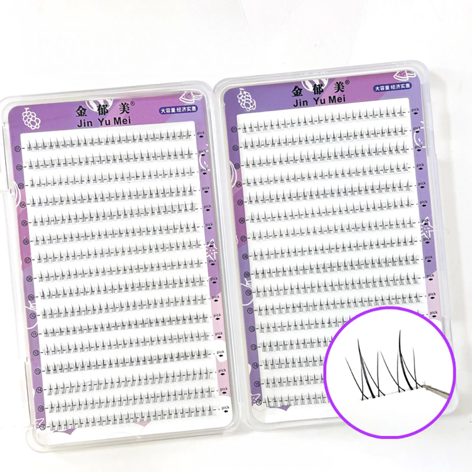 ขนตาปลอมแบบสองชั้นทรงเปลวไฟสำหรับติดใต้ขนตา ปริมาณมาก เหมาะสำหรับผู้หญิง ให้ลุคธรรมชาติ ขนตาแบบเกาหลี