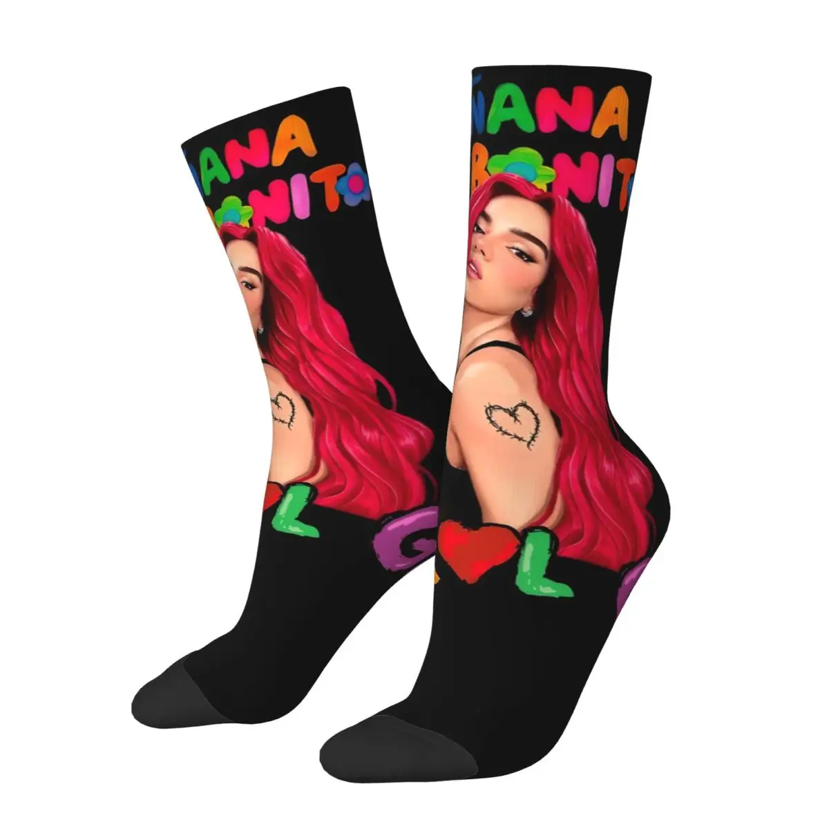 Harajuku Women Men Cool Karol G Manana Sera Bonito Design Socks Accessories Middle Tube Socks Soft Best Gift Idea