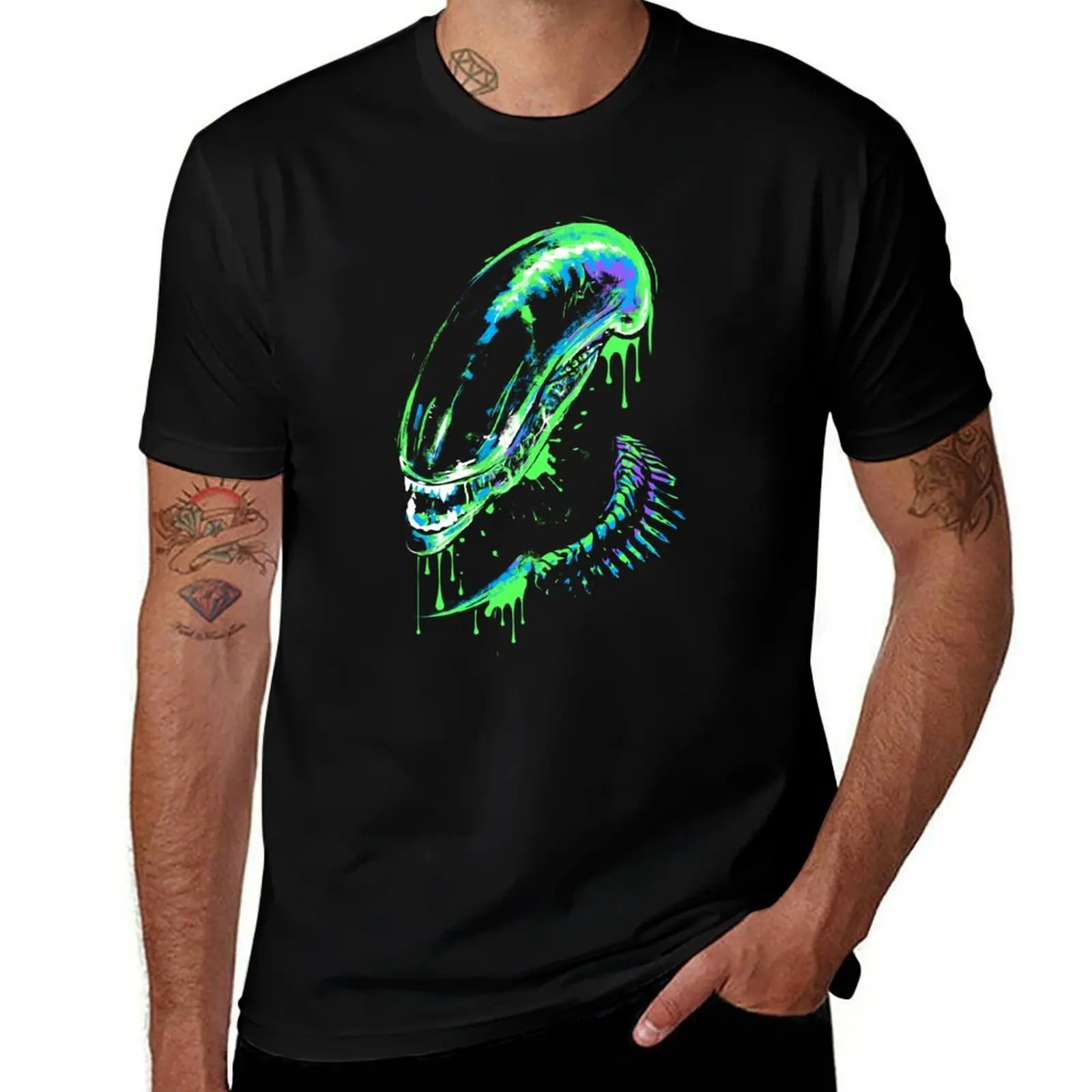 

Colorul Xenomorph T-Shirt t shirt man designer man t shirt summer man t shirts cotton T-Shirt