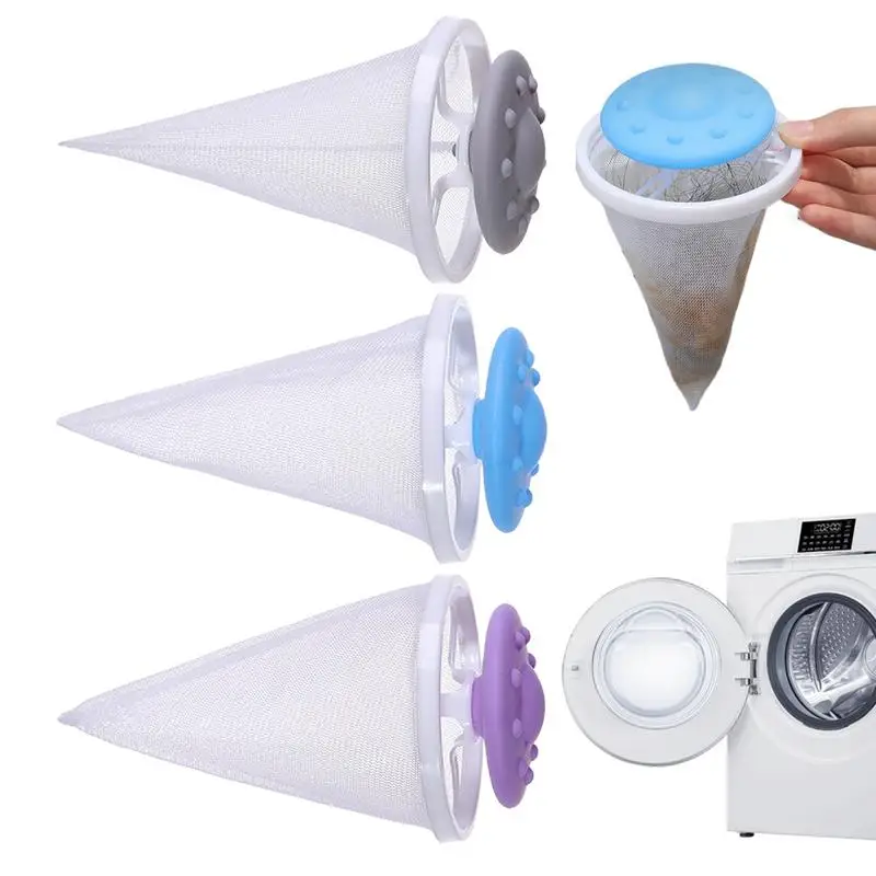 

Washing Machine Hair Filter Mesh Bag Pet Hair Remover Filtering Mesh For Laundry Household Lint Trap Hair Filter Net Washing