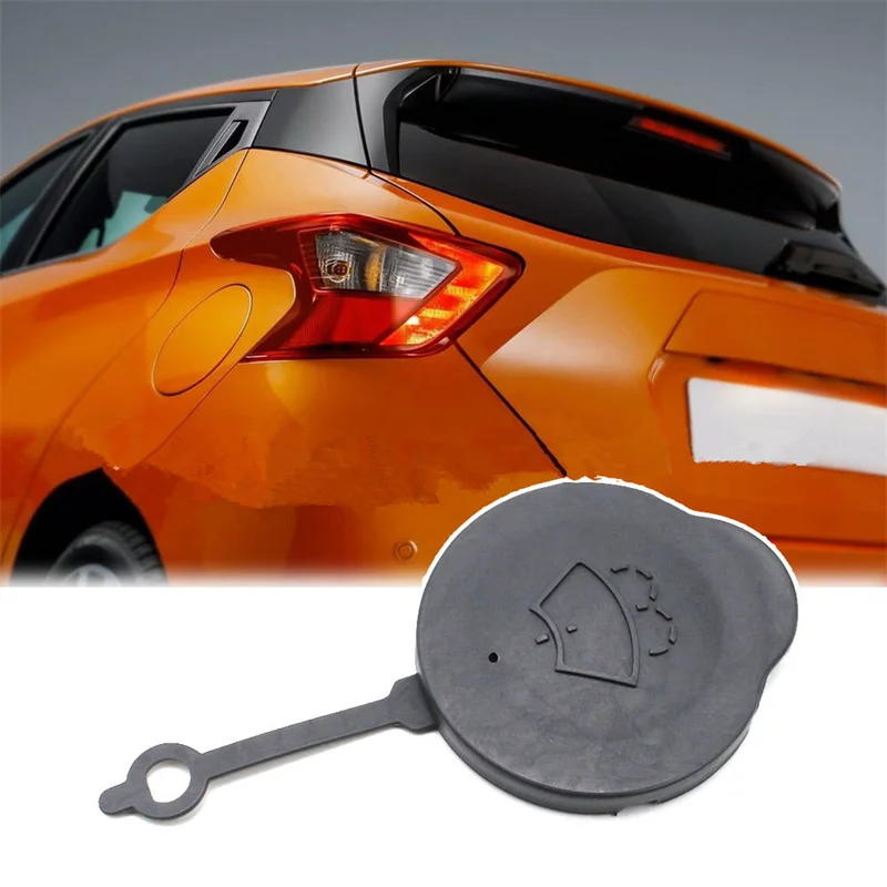 For Nissan Micra K13 2011-2016 Windscreen Wiper Washer Fluid Reservoir Cap 28913-1HA3A Wiper Washer Water Tank Bottle Lid Decor