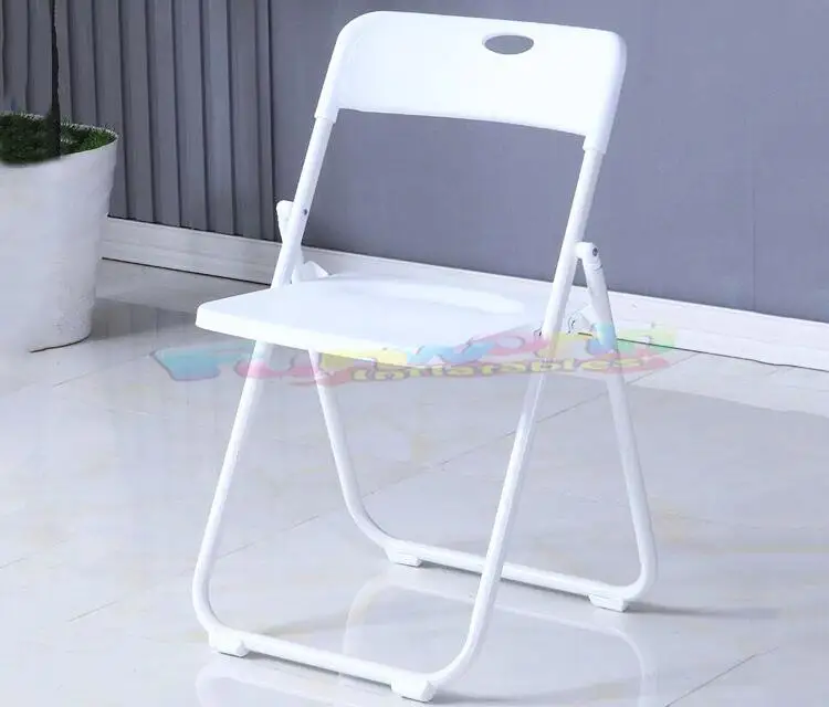 Party Movable Chair Foldable Household Plastic Dining Table Folding Chair For Sale