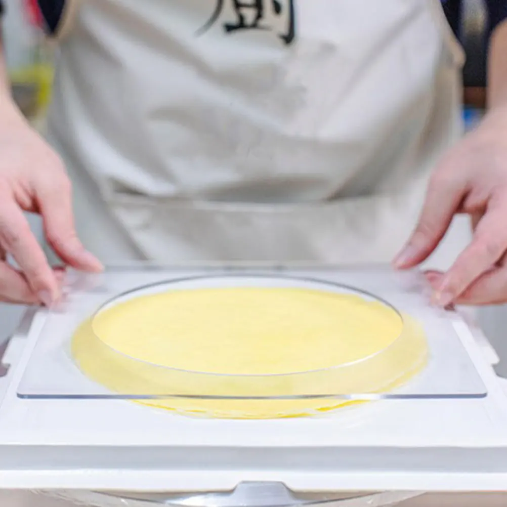 

4Pcs Layer Cake Mold Set Acrylic Square Cake Board for Homemade Cakes DIY Baking Mold Kit Frosting Piping Board Pastry Boards