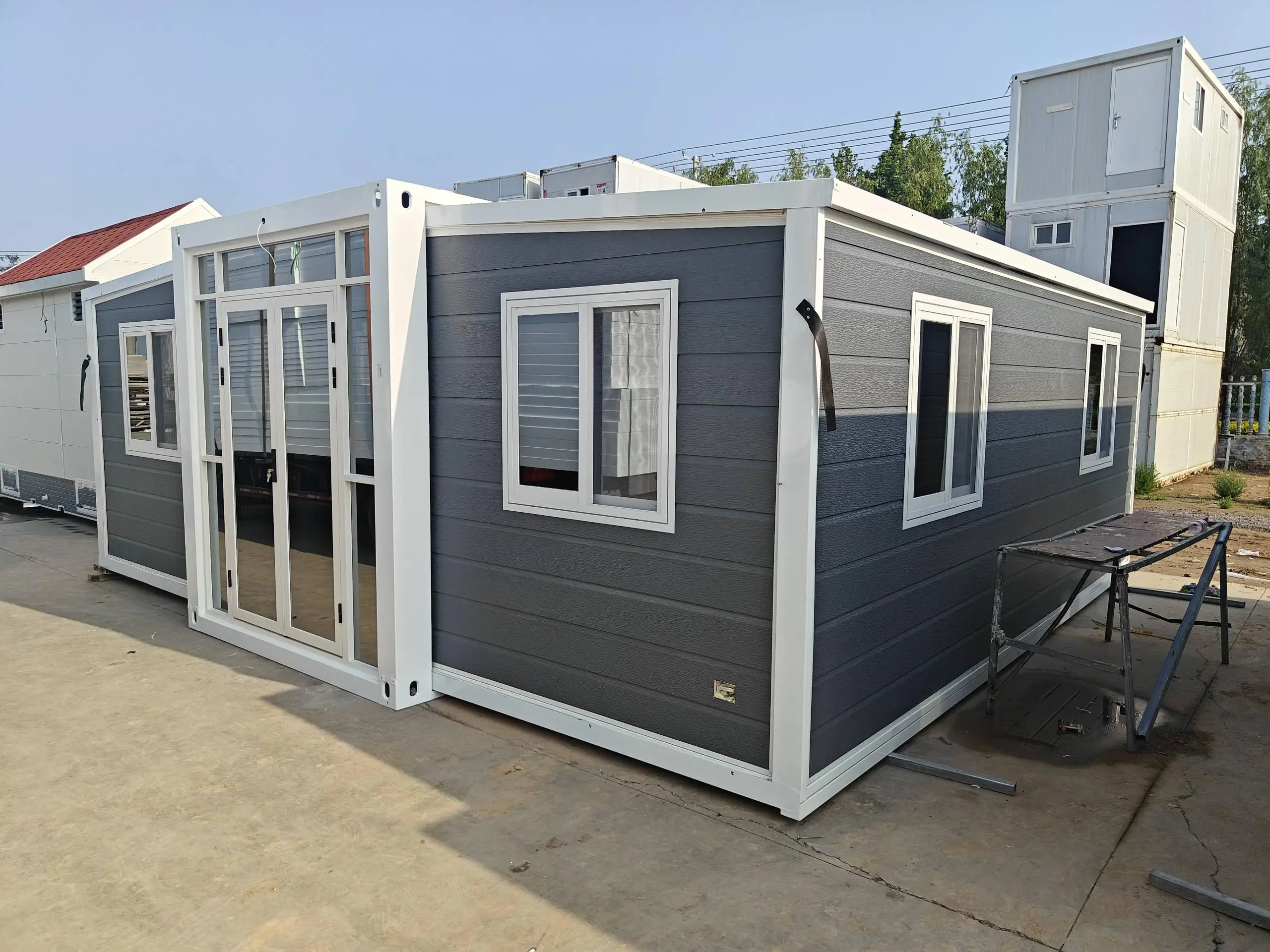 cabin cat Expandable Container Homes Prefab Portable House For office Coffee Shop Commissary Modular Homes Prefab Mobile House