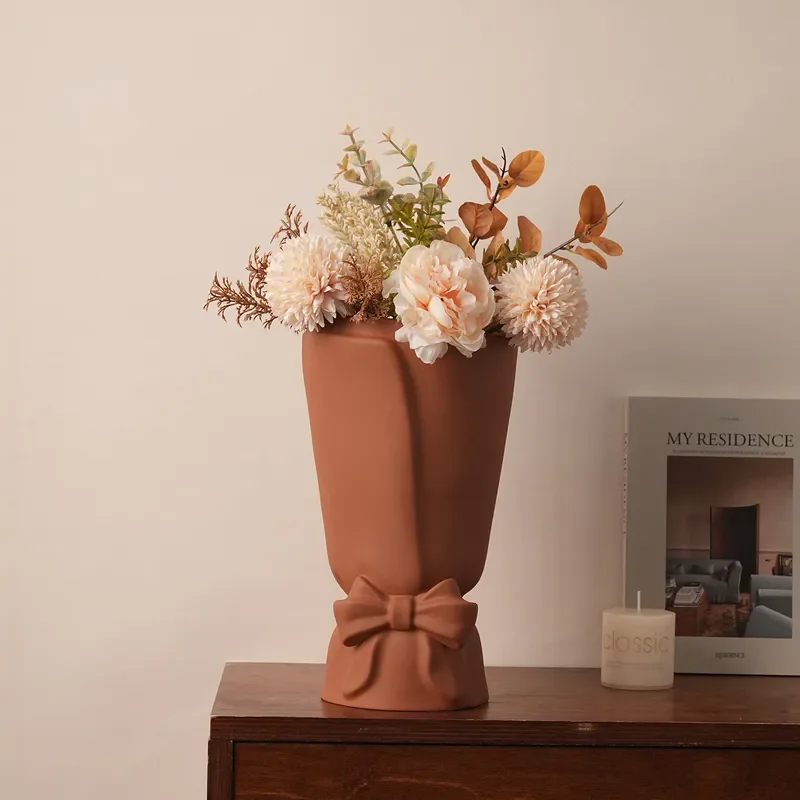 for-beihanmei-jingdezhen-bow-ceramic-vase-high-end-cream-style-living-room-flower-arrangement-desktop-ornament