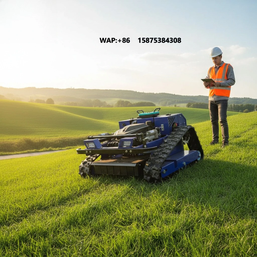 Wholesale Remote Control Lawn Mower and Robotic Crawler Lawn Mower for Agriculture
