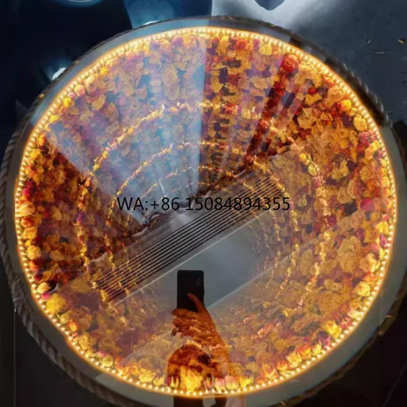 Exquisite DIY Creative Transformation Table Full Set Abyss Double Mirror Flower Sea Tire Tea Table for Advertising Decoration